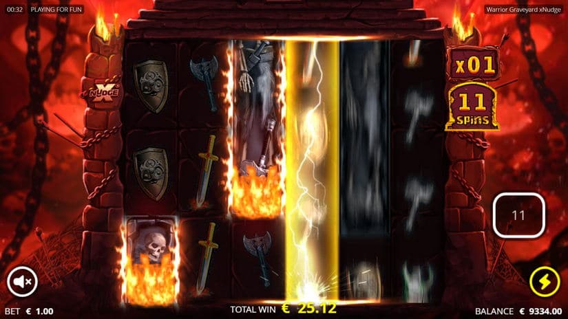 Warrior Graveyard slot screen 4