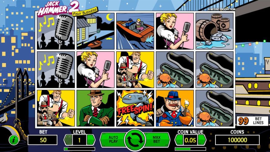 Jack Hammer slot screen 2