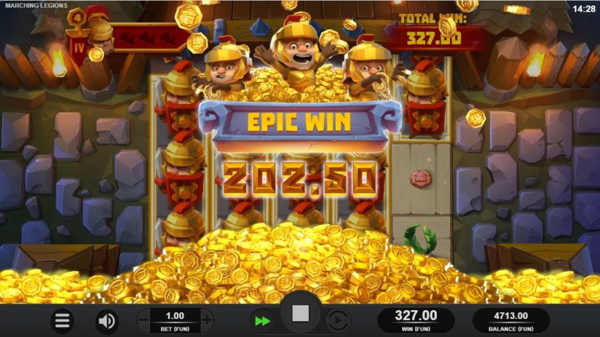 Marching Legions slot screen 5