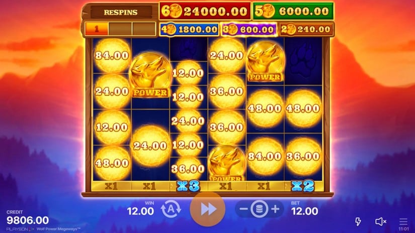 Wolf Power Megaways slot screen 6