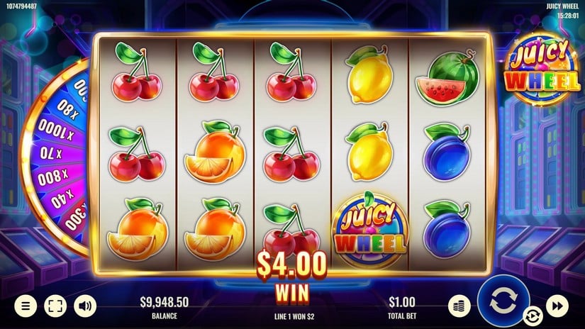 Juicy Wheel slot screen 3