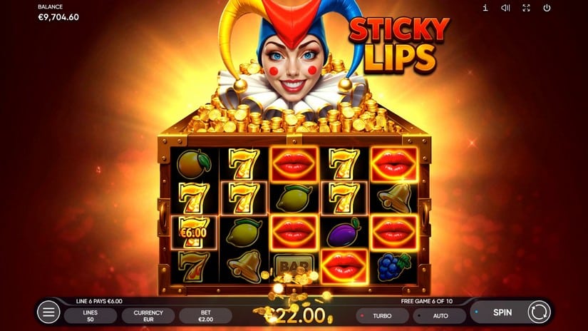 Sticky Lips slot screen 6