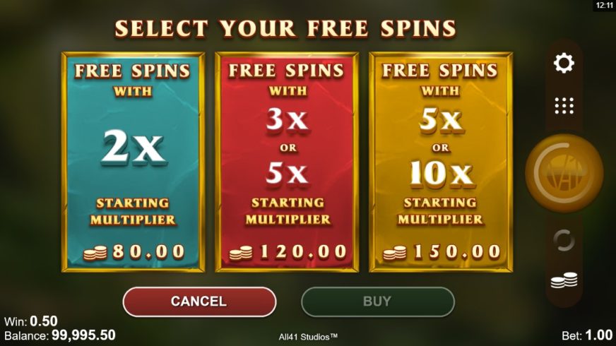 Forgotten Island Megaways slot screen 2