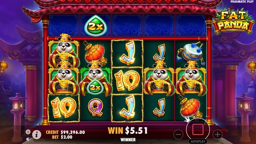 Fat Panda slot screen 4