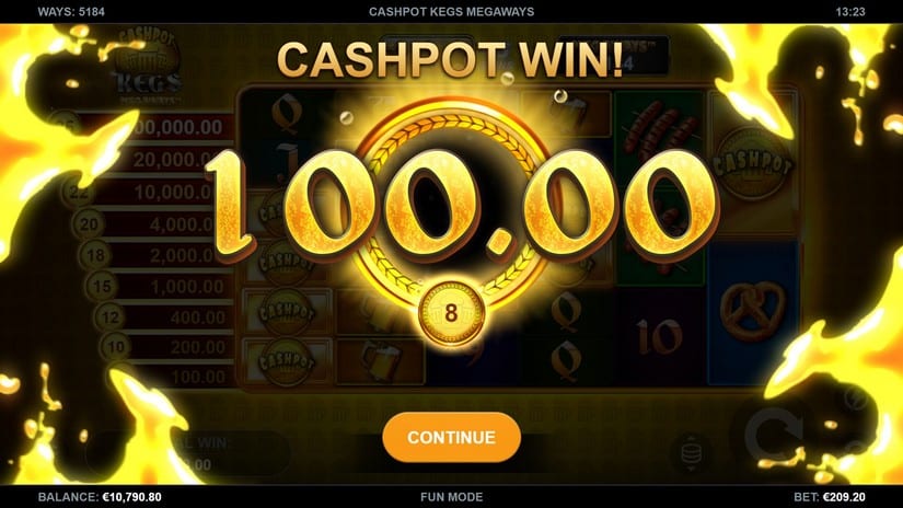 Cashpot Kegs Megaways slot screen 5