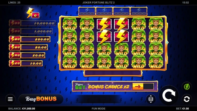 Joker Fortune Blitz 2 slot screen 1