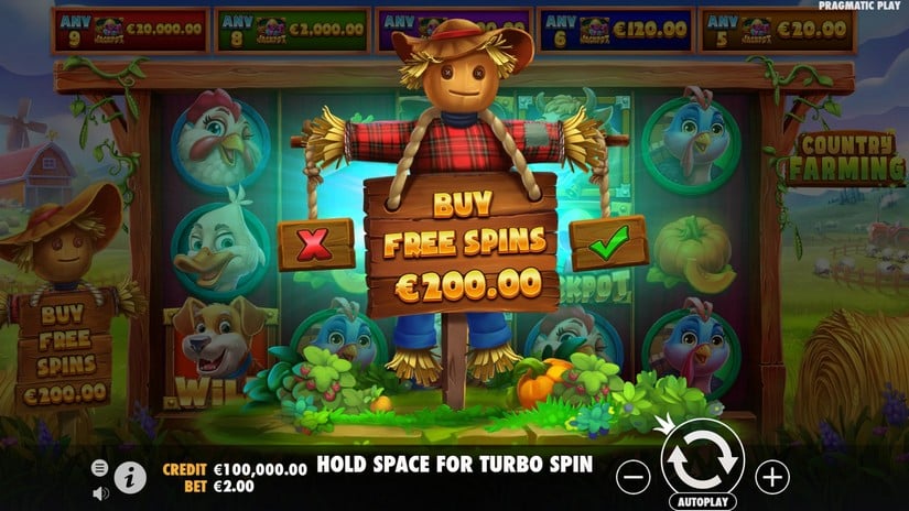 Country Farming slot screen 2