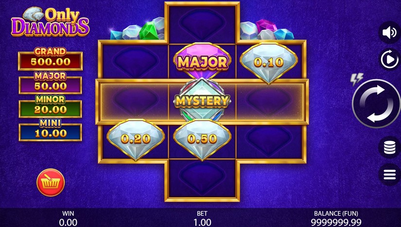 Only Diamonds slot screen 1