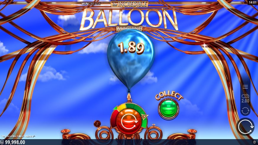 Incredible Balloon Machine slot screen 2