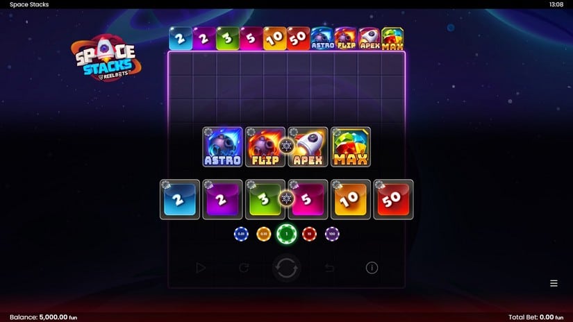 Space Stacks slot screen 1
