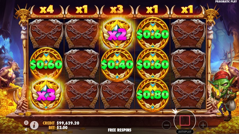 Goblin Heist Powernudge slot screen 5