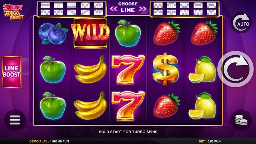 20 Hot Wilds Boost slot screen 1