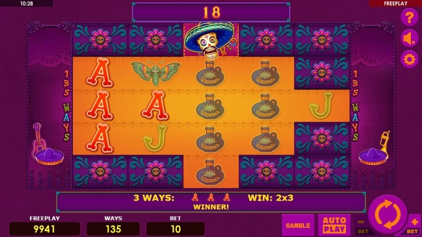 Dia Muertos slot screen 3