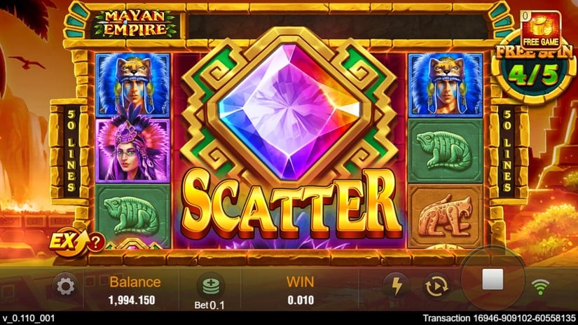 Mayan Empire slot screen 4