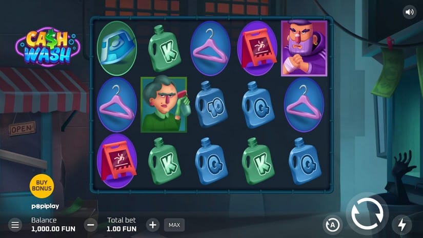Cash Wash slot screen 1