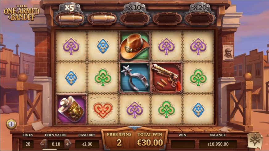 The One Armed Bandit slot screen 5