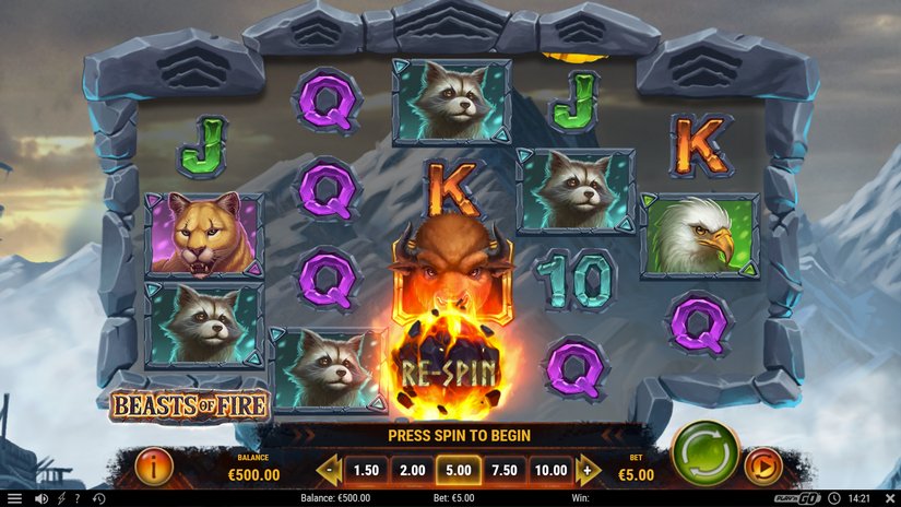 Beasts of Fire slot screen 8