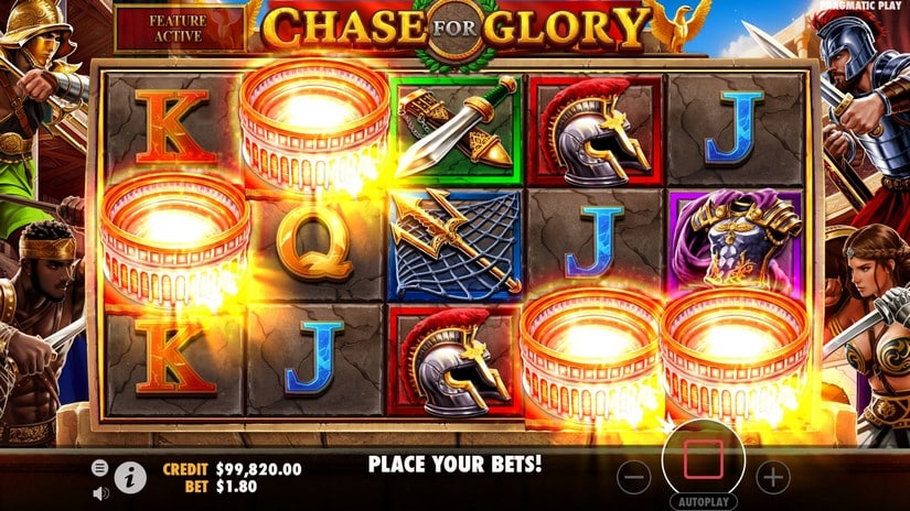 Chase for Glory slot screen 3
