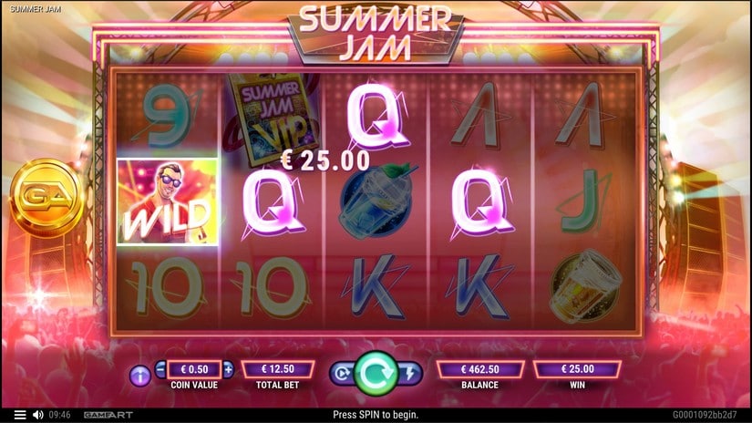Summer Jam slot screen 2