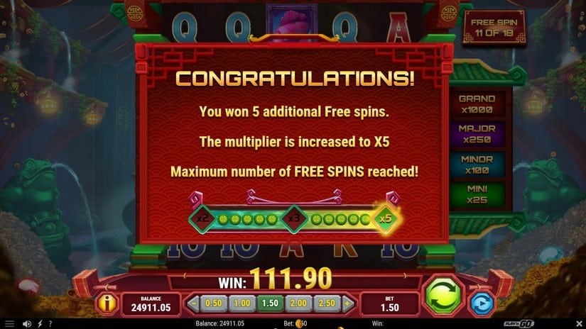 Temple of Prosperity slot screen 6