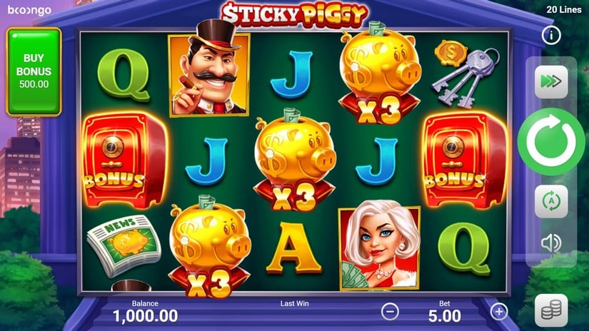 Sticky Piggy slot screen 1