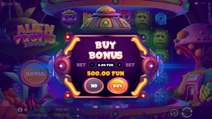 Alien Fruits slot screen 2