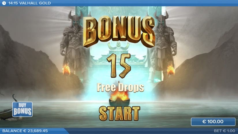 Valhall Gold slot screen 4