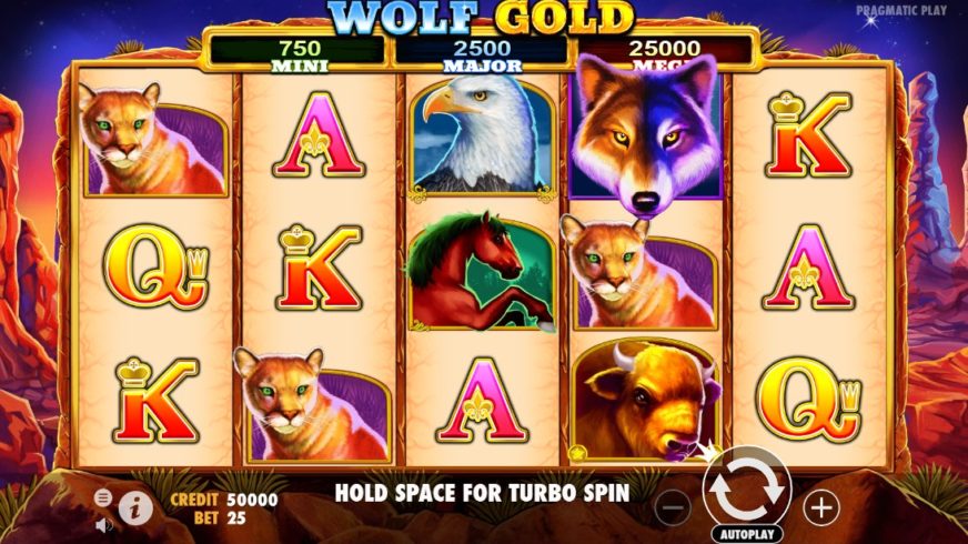 Wolf Gold slot screen 1