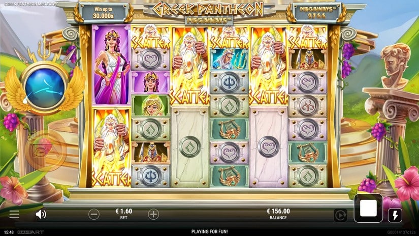 Greek Pantheon Megaways slot screen 2