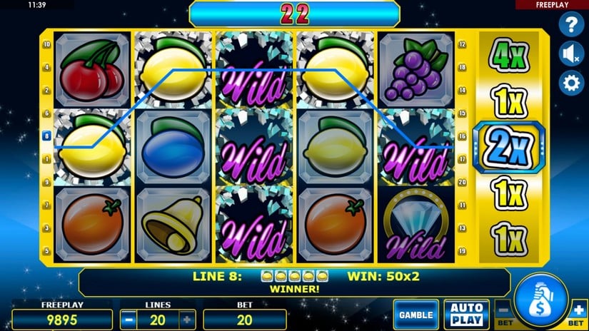 Crystal Fruits slot screen 3
