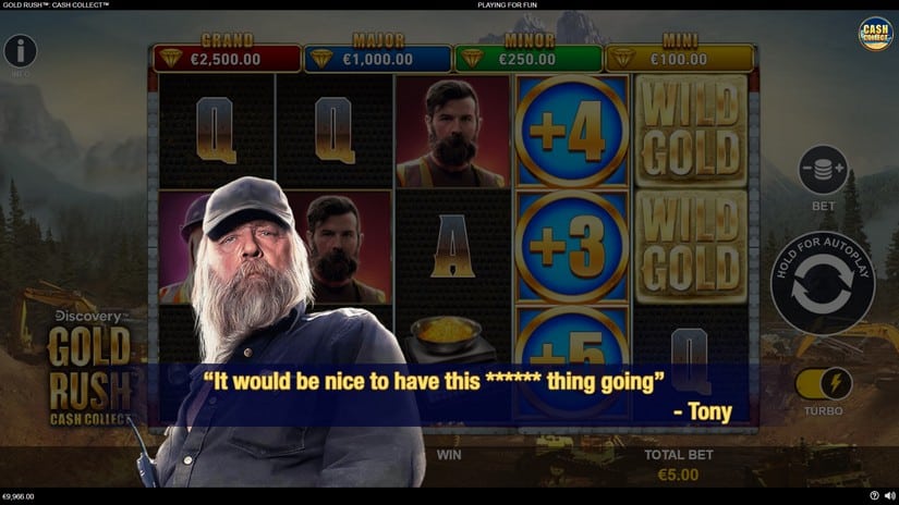 Gold Rush Cash Collect slot screen 3