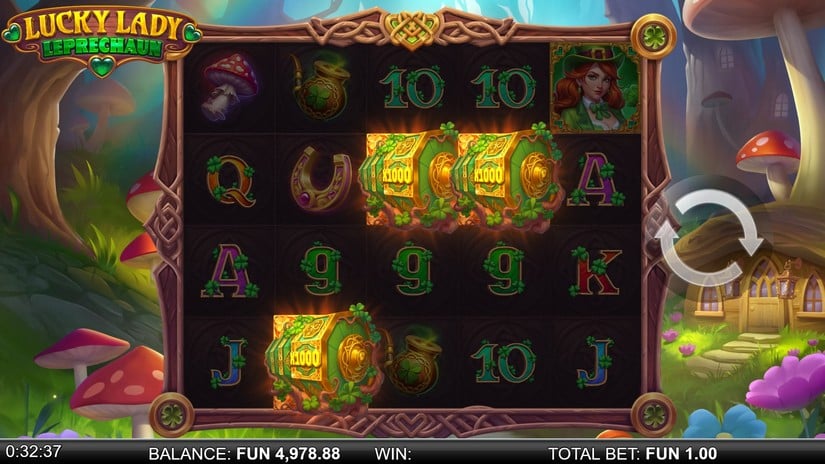 Lucky Lady Leprechaun slot screen 2