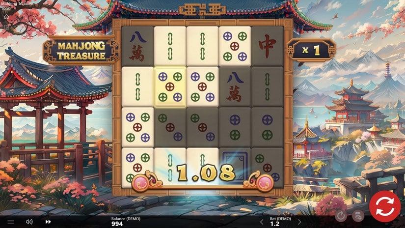 Mahjong Treasure slot screen 2