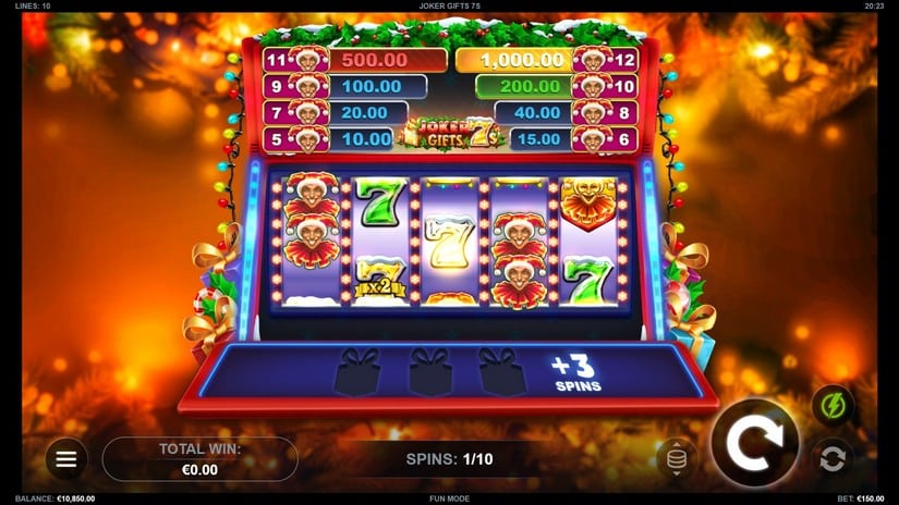 Joker Gifts 7s slot screen 3