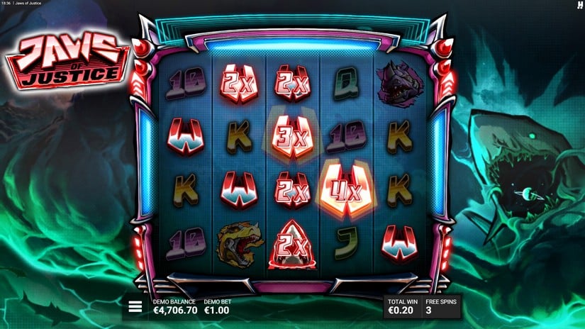 Jaws of Justice slot screen 5