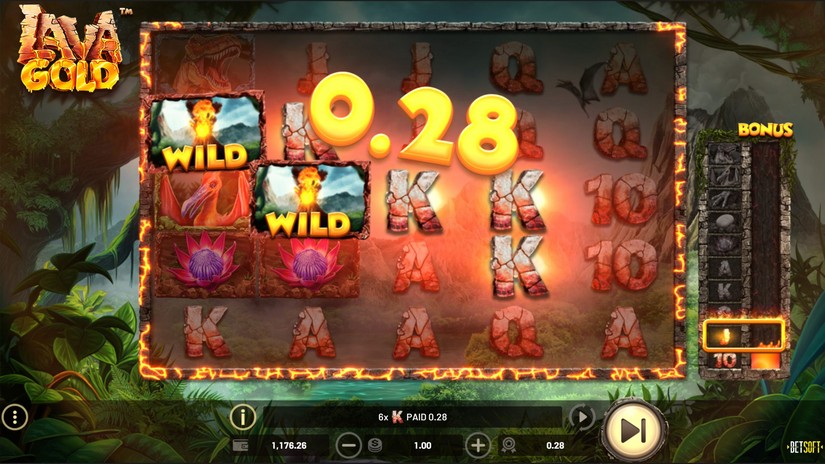 Lava Gold slot screen 2