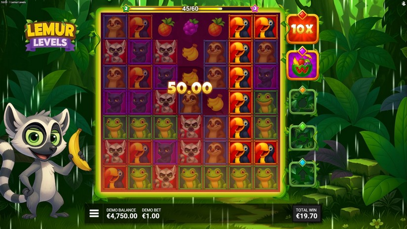 Lemur Levels slot screen 6
