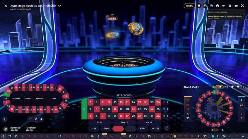 Auto Mega Roulette slot screen 1