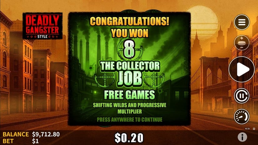 Deadly Gangster Style slot screen 6