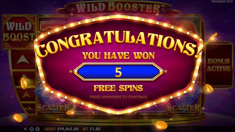 Wild Booster slot screen 4