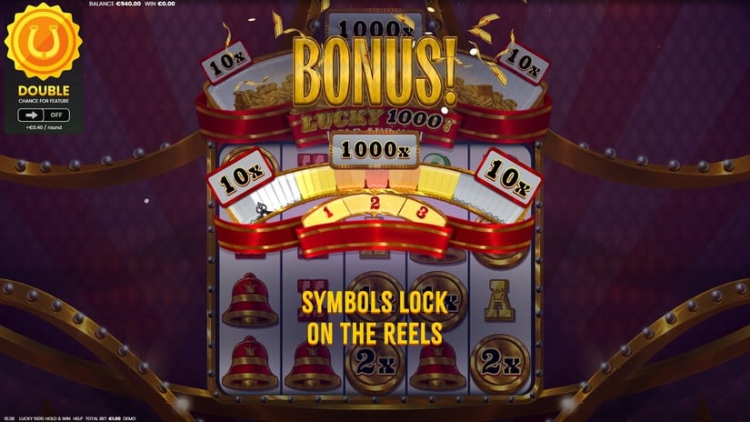 Lucky 1000 Hold & Win slot screen 3