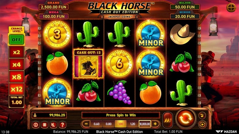 Black Horse™ Cash Out Edition slot screen 2