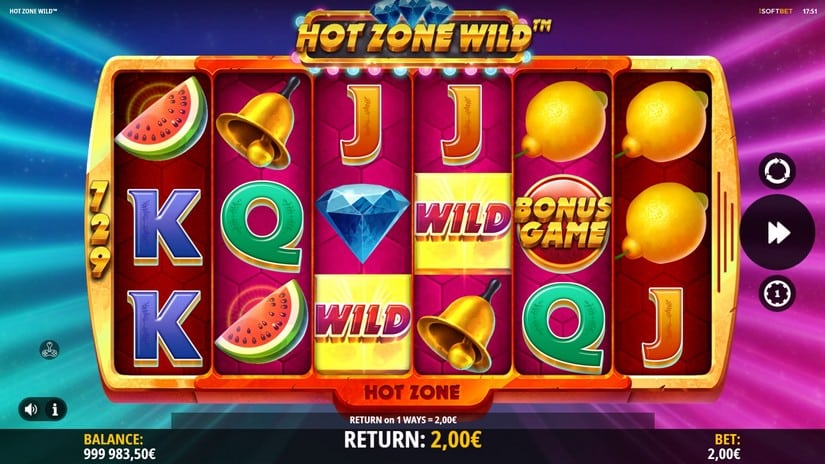 Hot Zone Wild slot screen 3