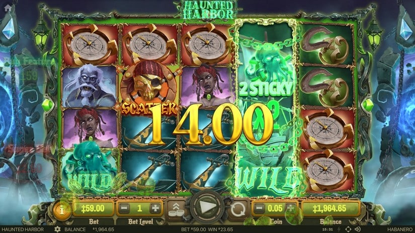 Haunted Harbor slot screen 5