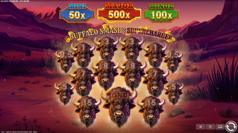Buffalo Smash: Supercharged slot screen 1