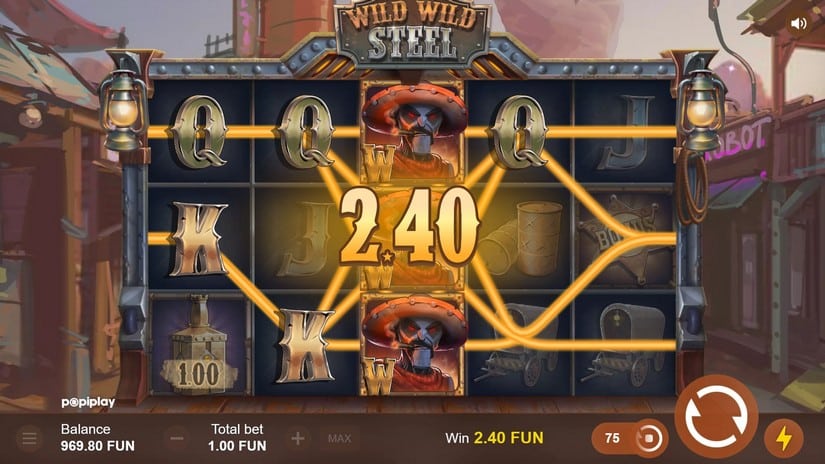 Wild Wild Steel slot screen 4