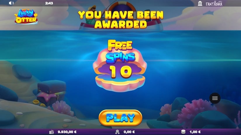 Lucky Otter slot screen 3