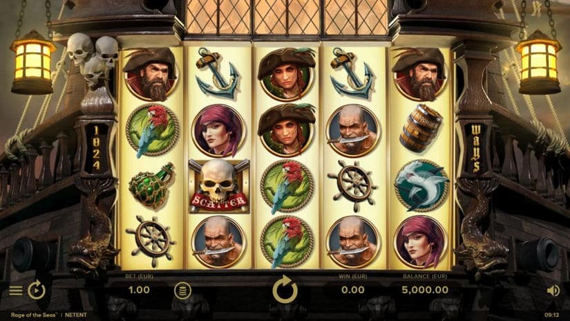 Rage of the Seas slot screen 1