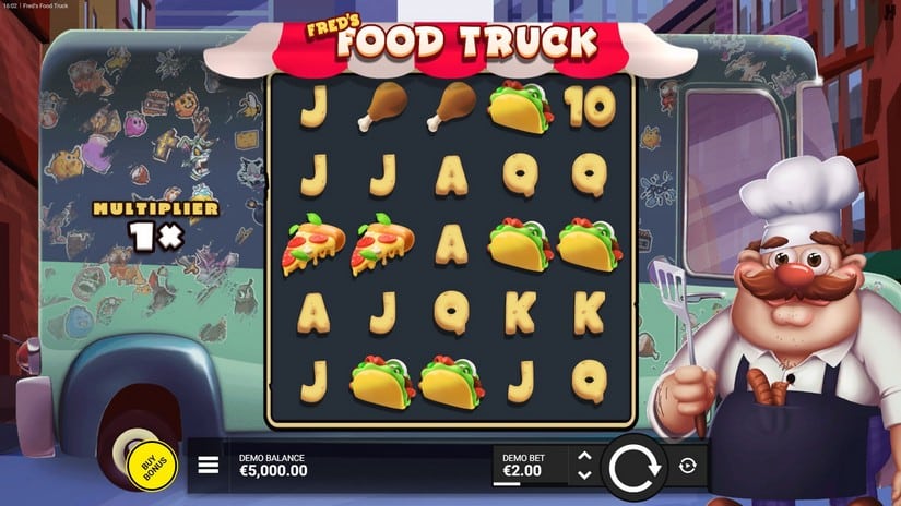 Fred’s Food Truck slot screen 1