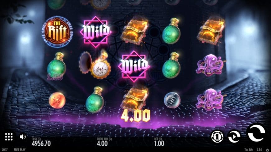 The Rift slot screen 1